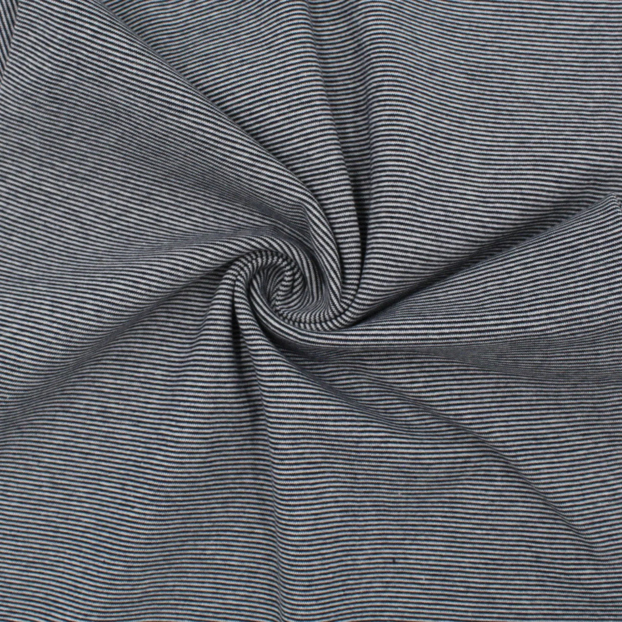 Bündchenstoff gestreift Marineblau