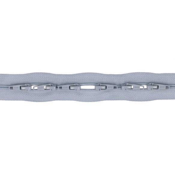 3 Meter Endlosreißverschluss mit 6 Schiebern in hochwertiger Qualität in Grau