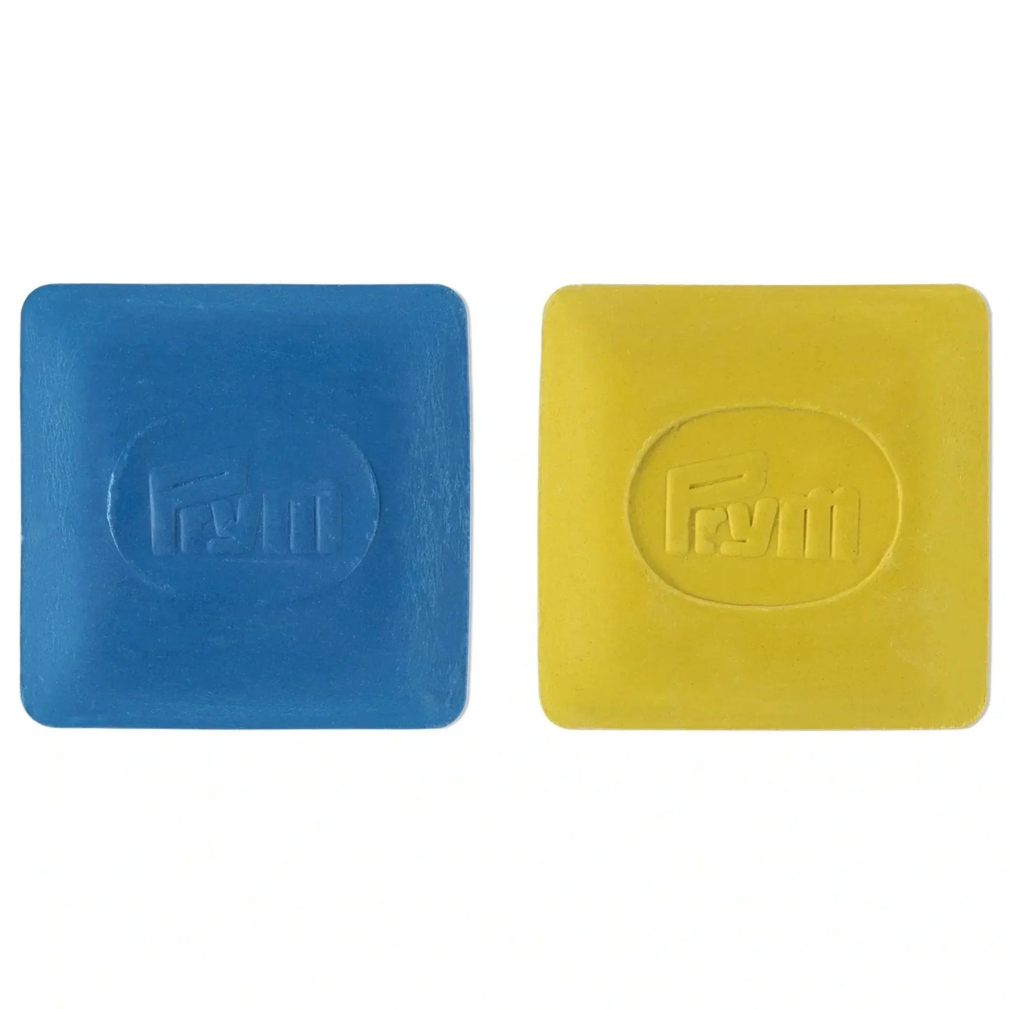 Prym Schneiderkreide-Platten im 2er-Set in Gelb und Blau, 50 mm x 50 mm, ideal zum Markieren von Stoffen und leicht zu entfernen