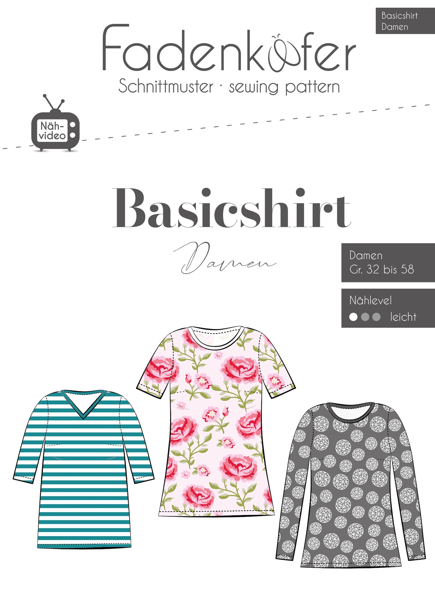 Basicshirt Damen Schnittmuster