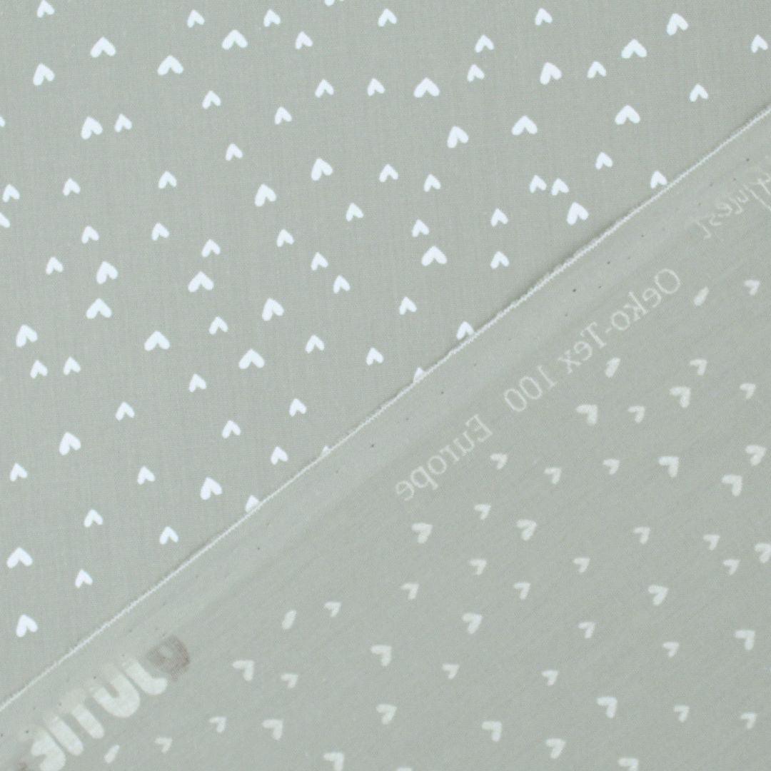 Baumwollpopeline mini Herzen