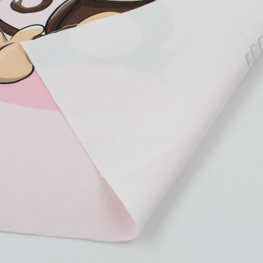 Baumwollpanel Affe | 38x38 cm