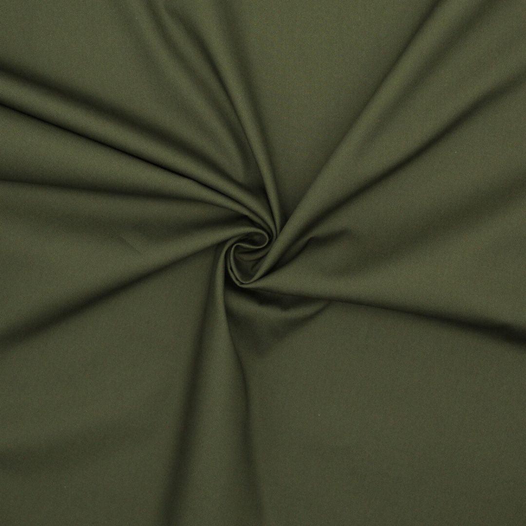 Hochwertige Baumwollpopeline in Khaki