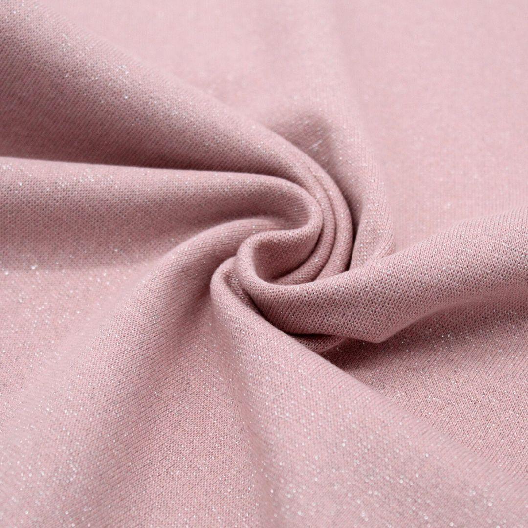 Hochwertiger Bündchenstoff in Nude Rosa, ideal für kreative Nähprojekte wie Pumphosen und Strampler. Oeko-Tex Produktklasse I zertifiziert. Schlauchware