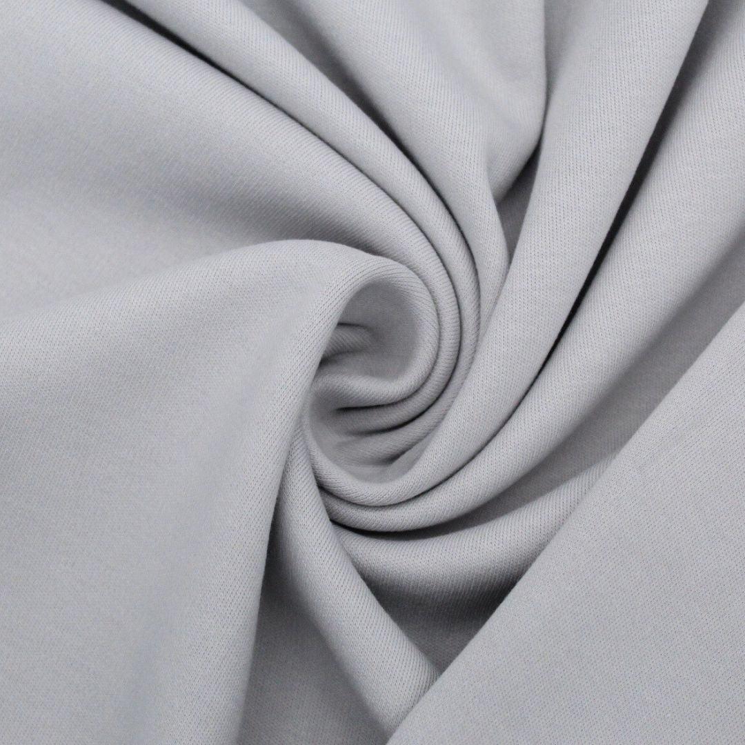 Weicher Interlock Jersey in Hellgrau | Rückseite