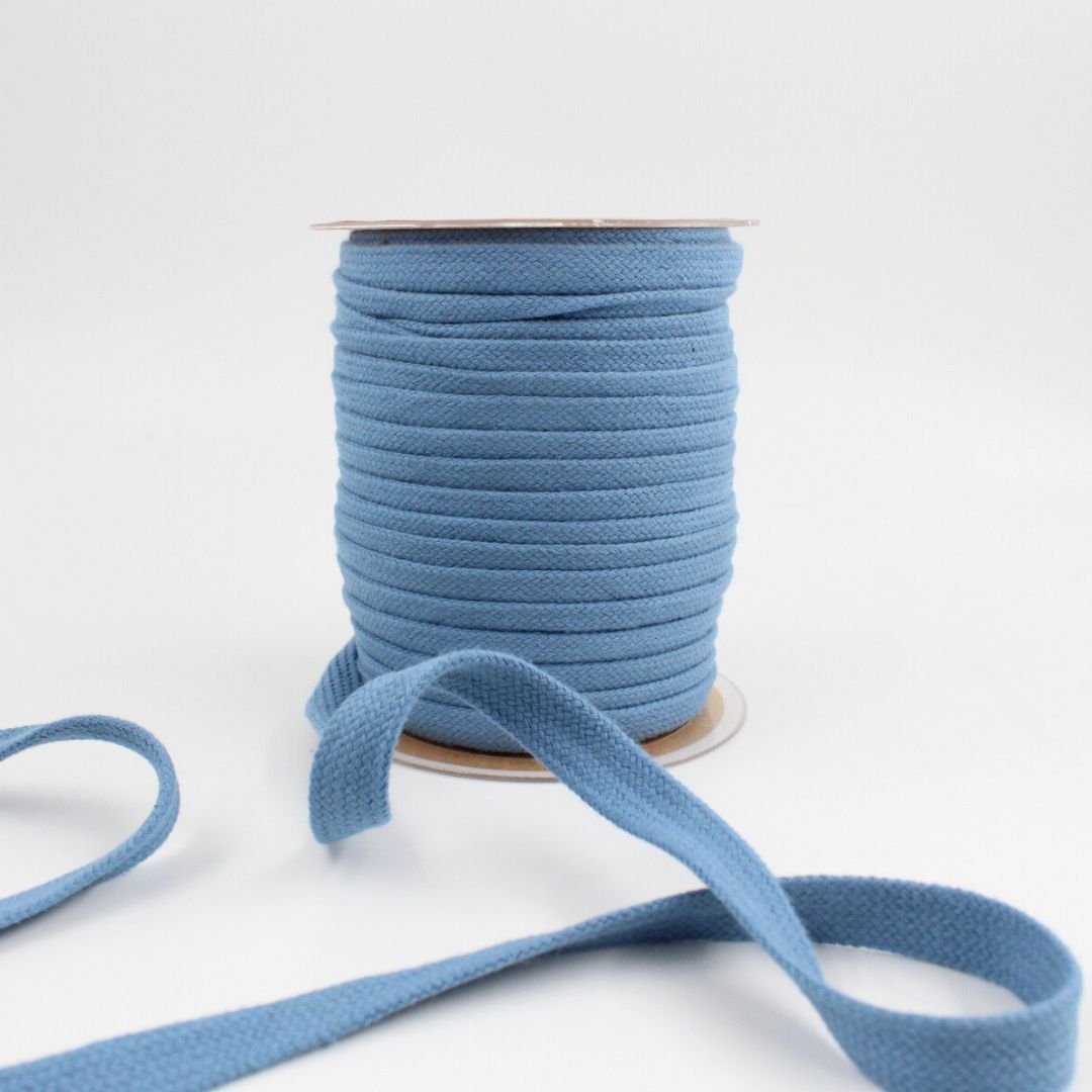 Baumwollkordel 15 mm, Farbe: Jeansblau