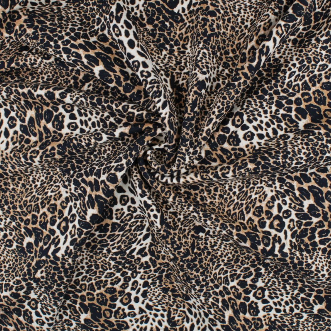 Leopardenprint auf French Terry – weich und dehnbar