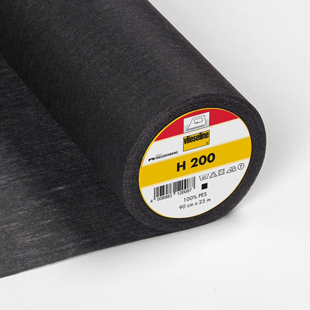 Bügeleinlage H200 in Schwarz