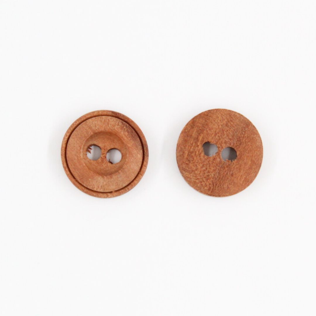 Holzknopf 2 Löcher | 22 mm