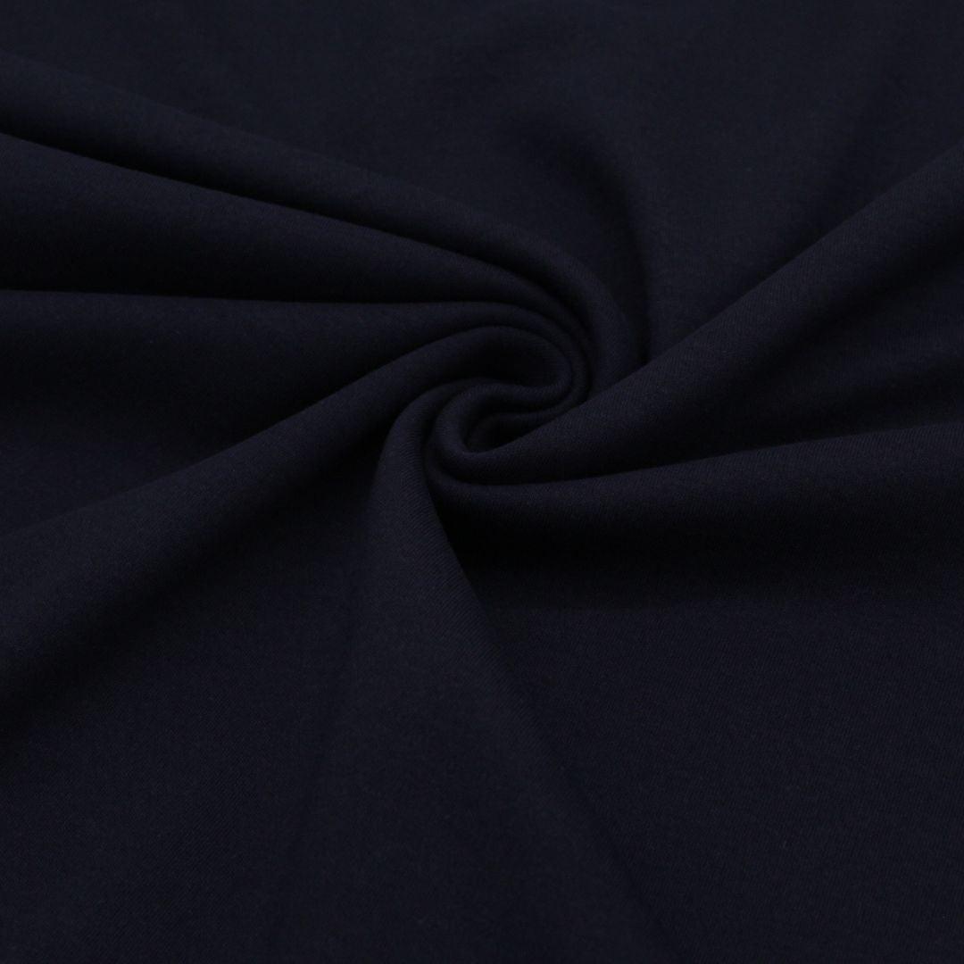Weicher Interlock Jersey in nachtblau | Nahaufnahme