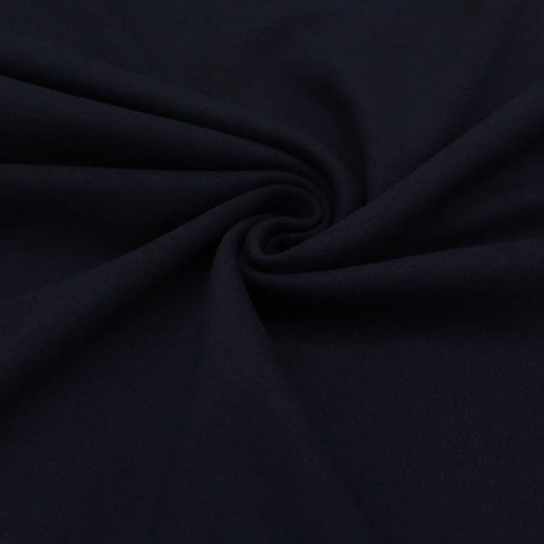 Weicher Interlock Jersey in nachtblau | Nahaufnahme