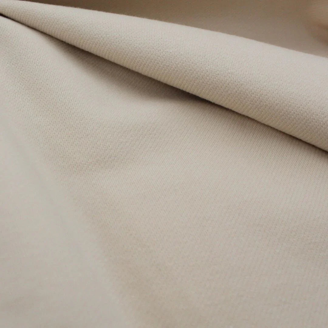 Jersey Stoff in Jeansoptik in Ecru – Stoffbreite 150 cm, Gewicht 300 g/m²