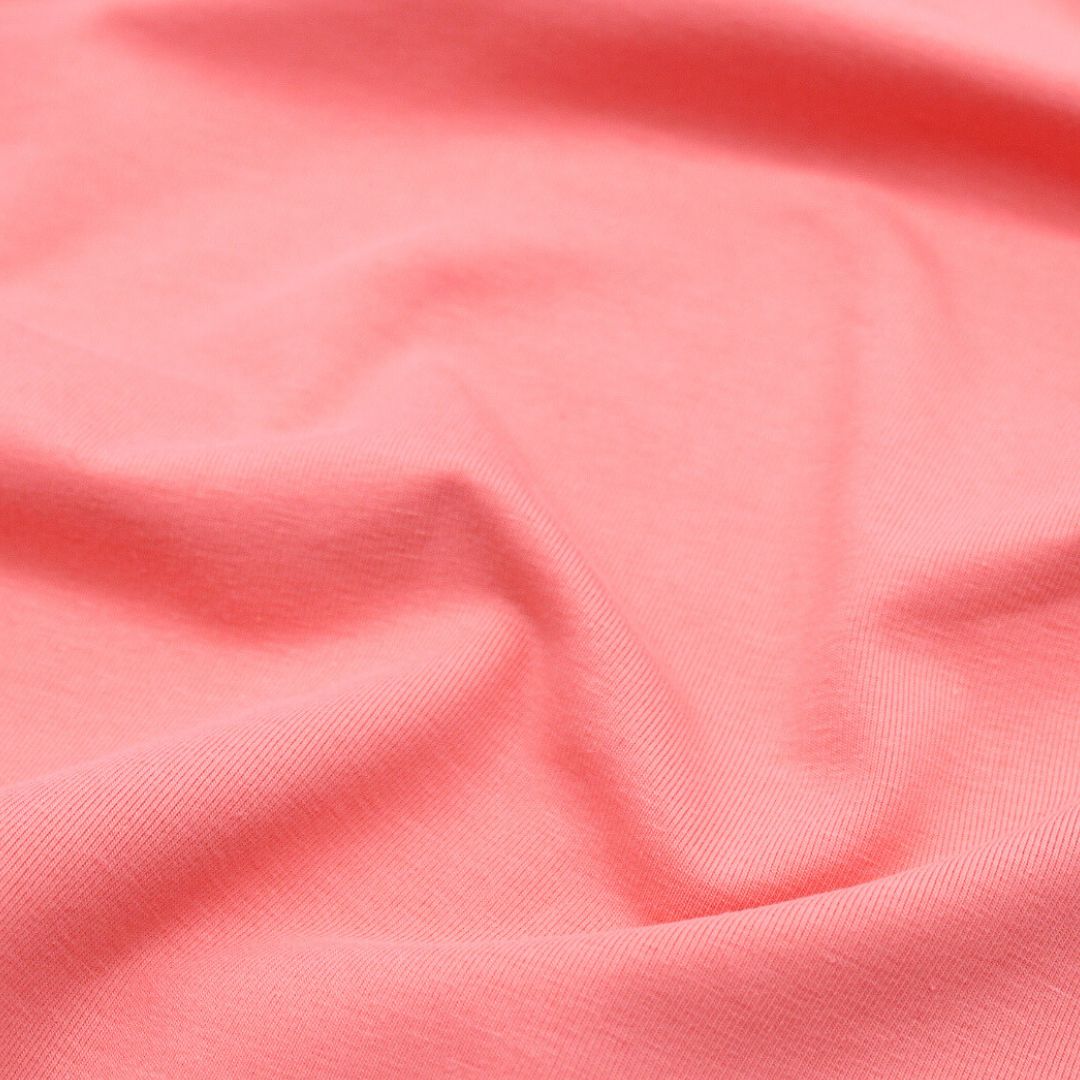 Schöner und Weicher Jersey Stoff in Koralle