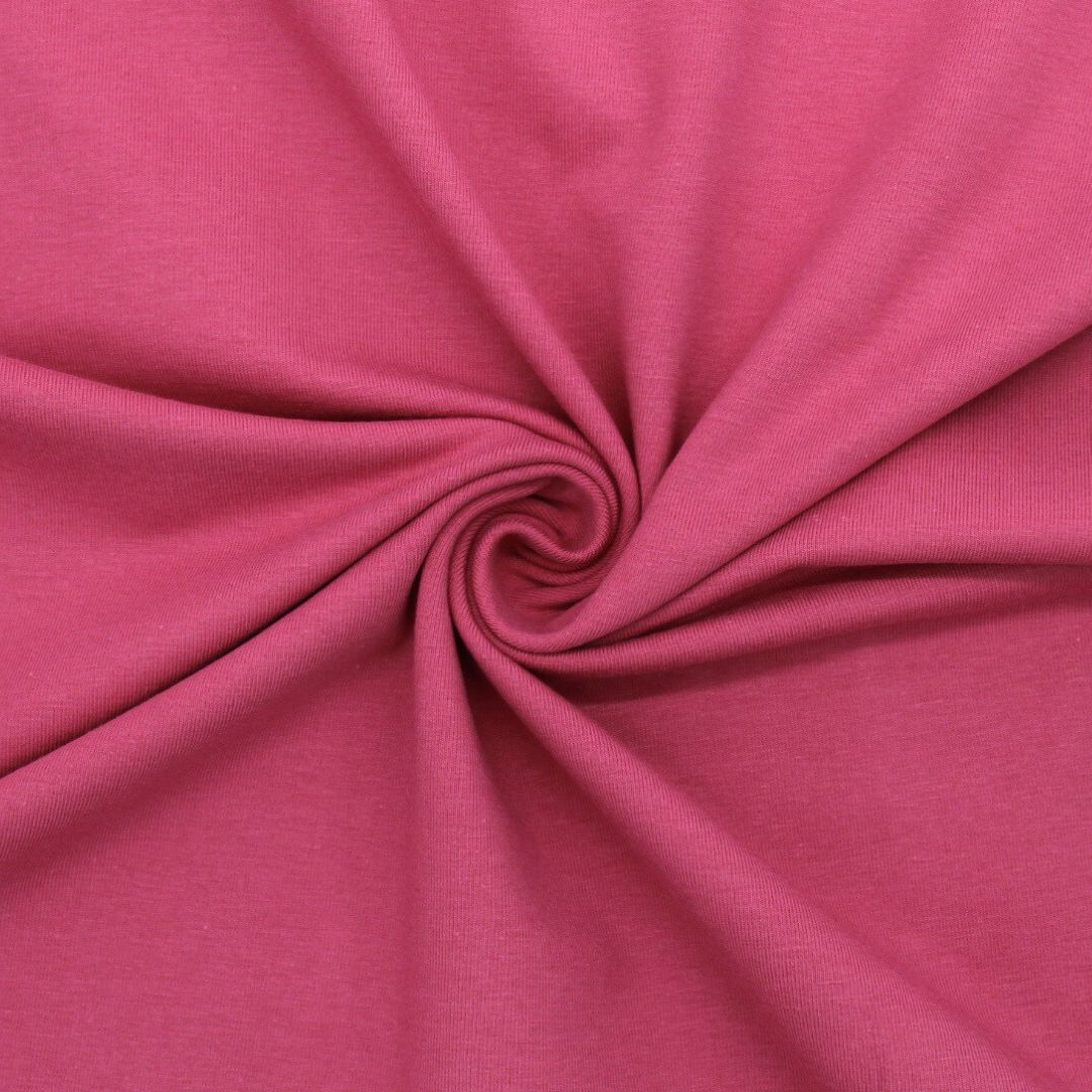 Weicher und elastischer Jersey Stoff in Rose