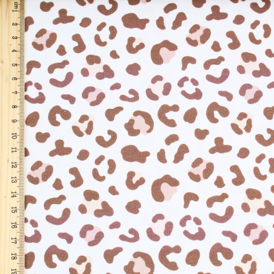 Jersey Leoparden Flecken Mustergröße