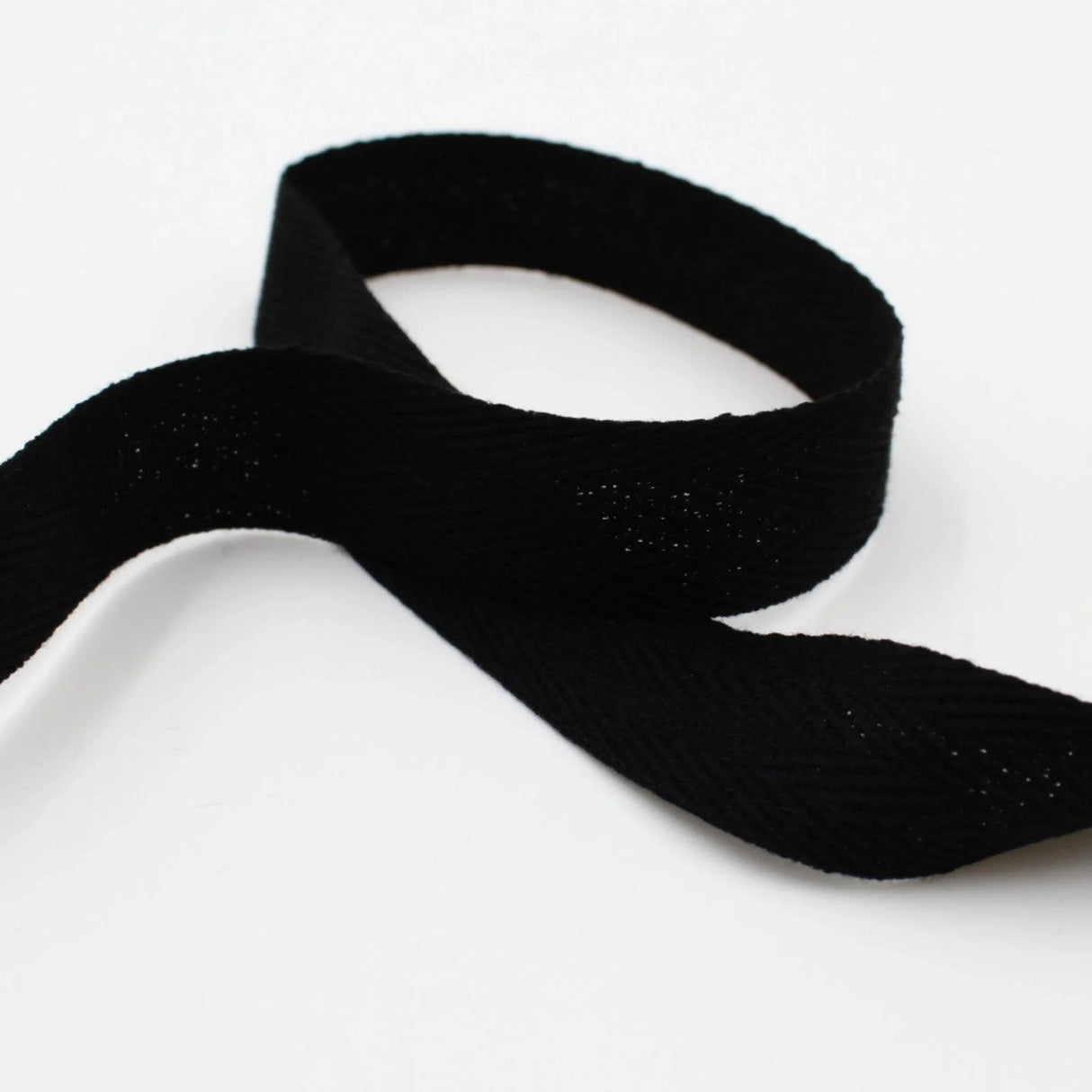 Köperband in Schwarz