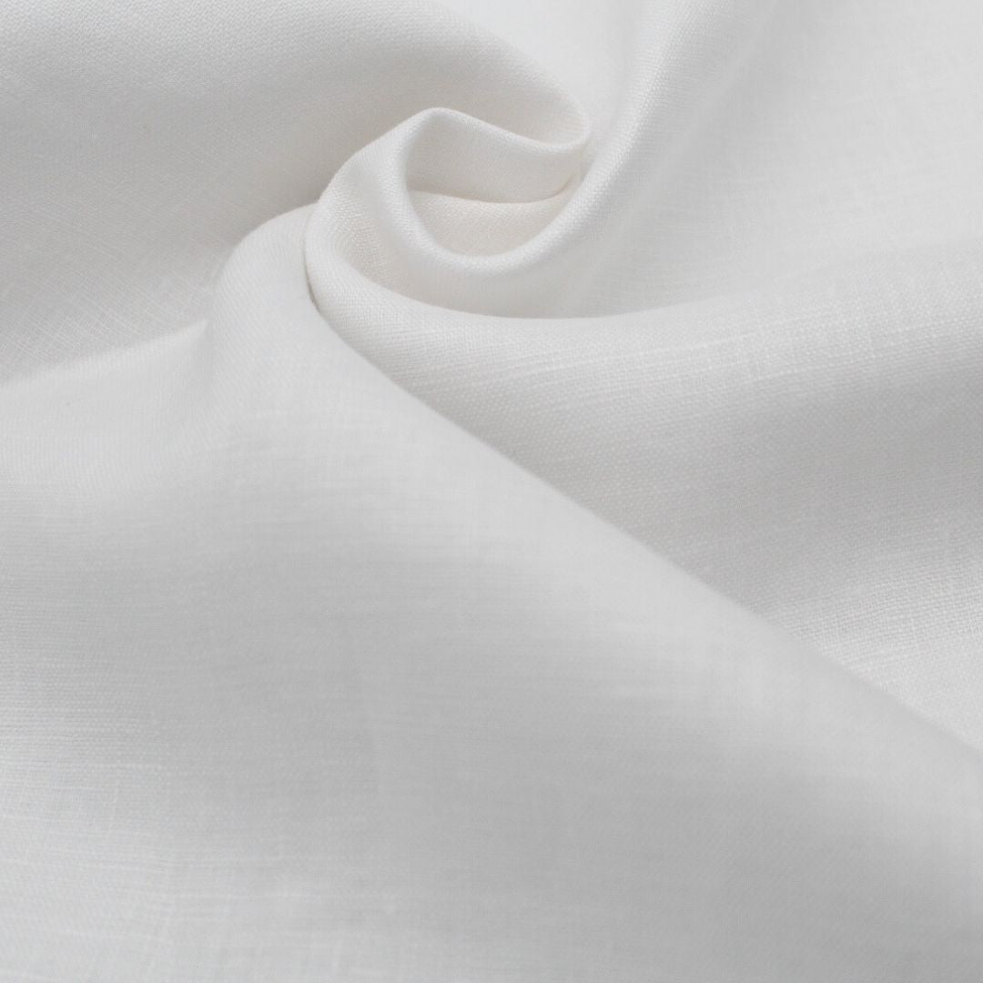 Hochwertiger Leinenstoff – Ideal für vielfältige Nähprojekte in Weiß