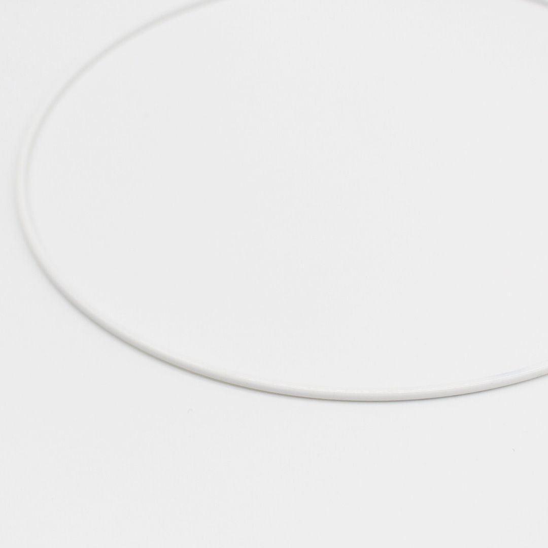 Metallring 20 cm Durchmesser, Weiß | Detailansicht