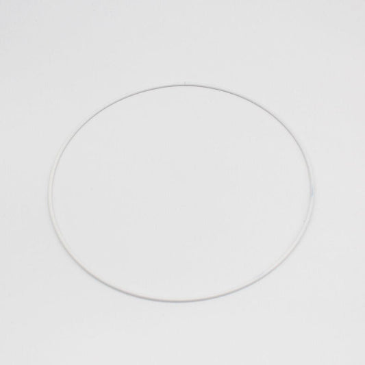 Weißer Drahtring / Metallring 20 cm – Ideal für Makramee, Traumfänger und Türkränze