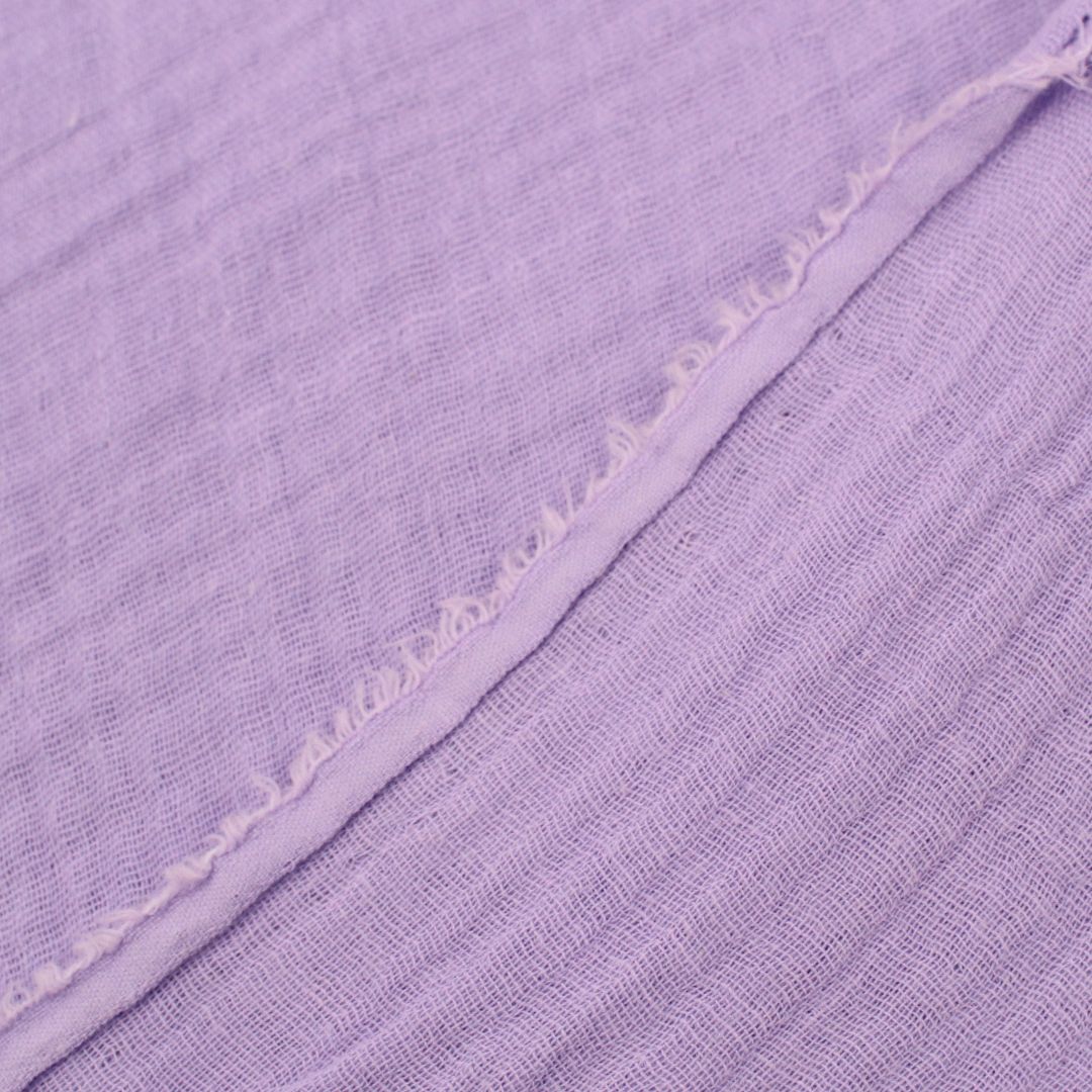 Musselinstoff Lavendel – Stoffbreite ca. 135 cm, weiche Double Gauze Qualität
