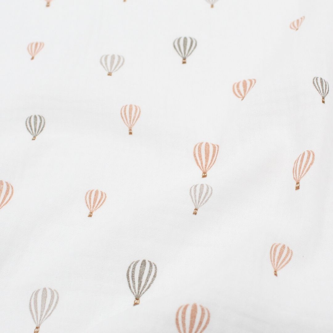 Musselinstoff Heißluftballons