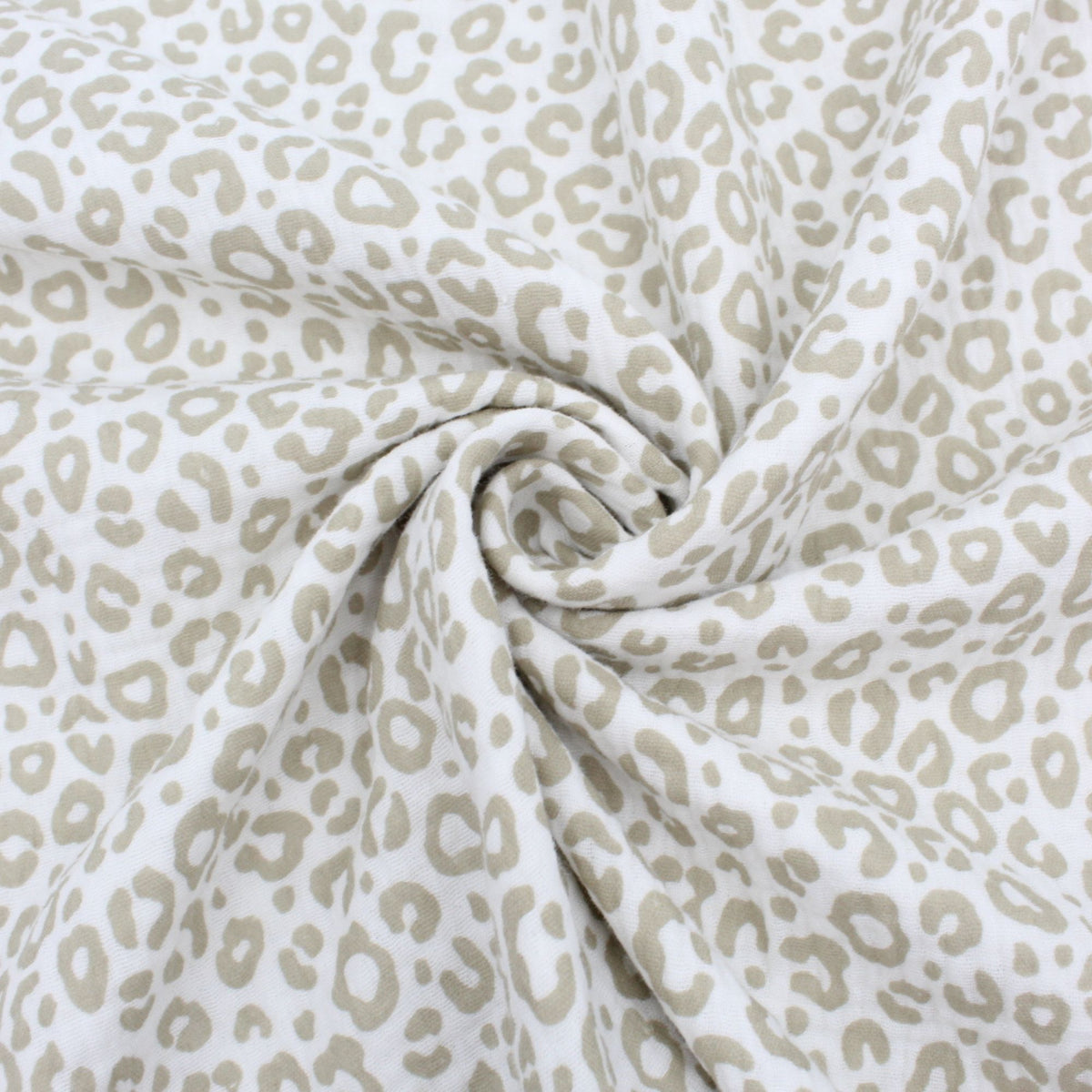 Musselinstoff mini Leoparden