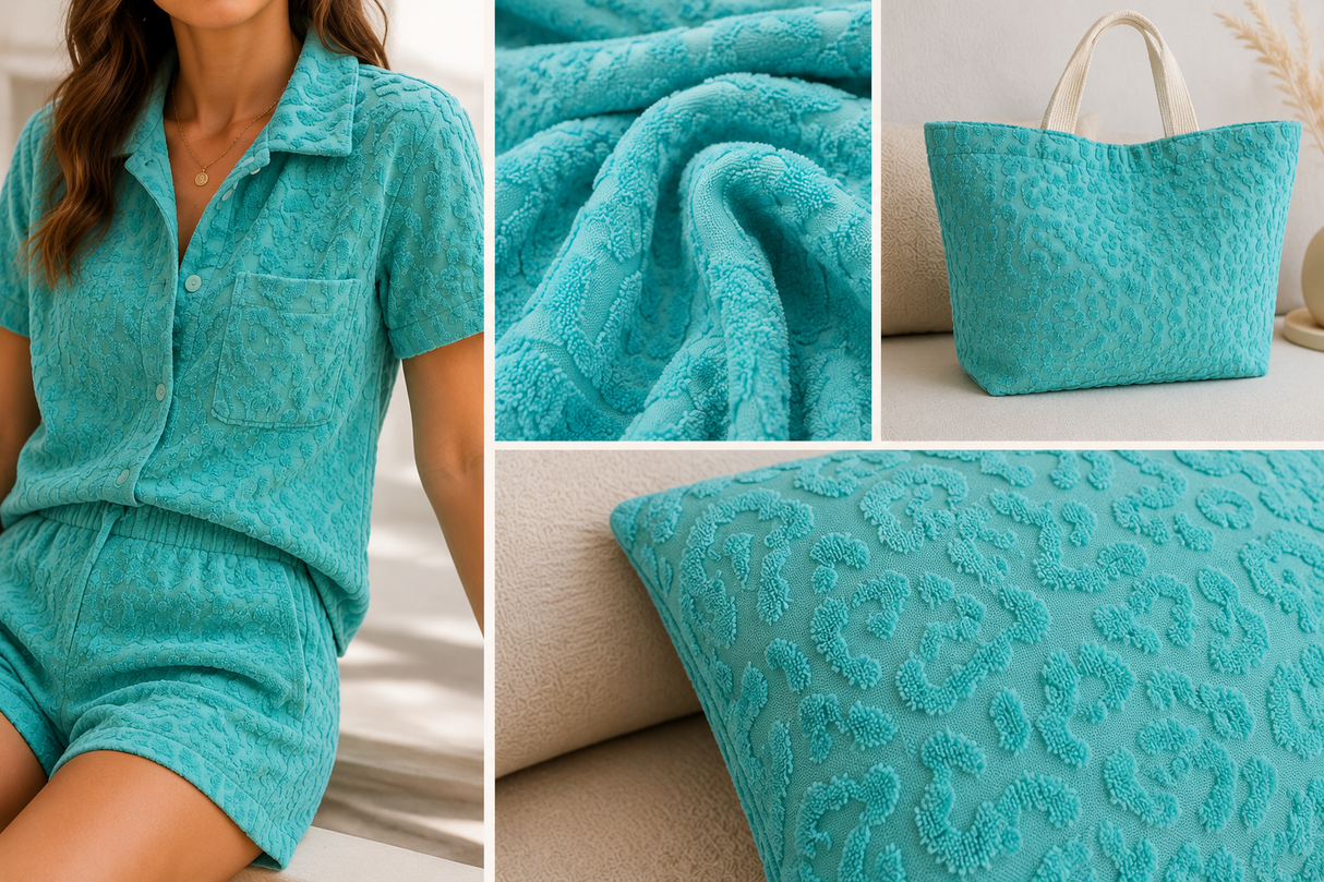 Baumwoll Jacquard Leopard