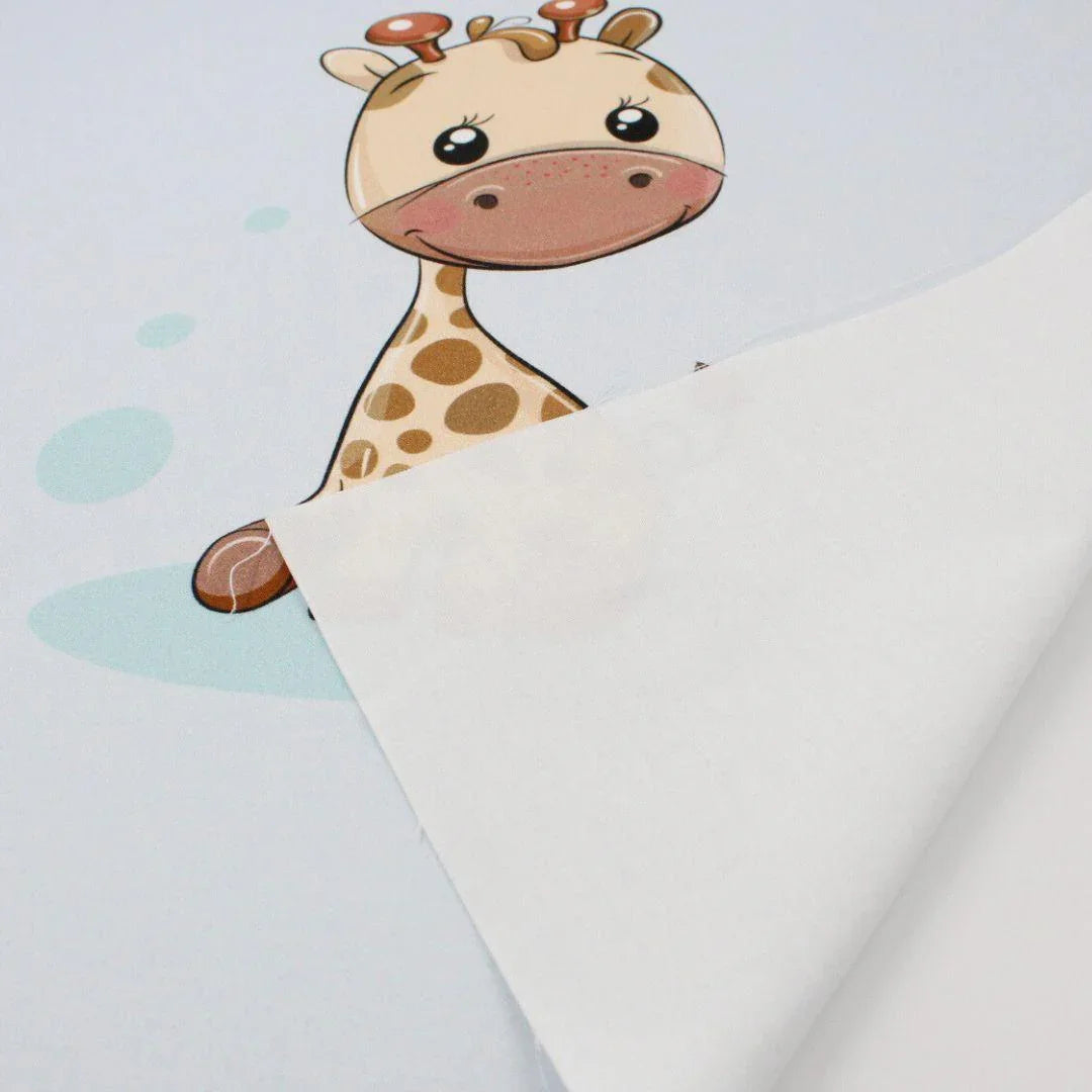 Baumwollstoff Oeko-Tex zertifiziert: Oeko-Tex zertifizierter Baumwollstoff, sicher für Babys und Kinder, in 38x38 cm Größe.