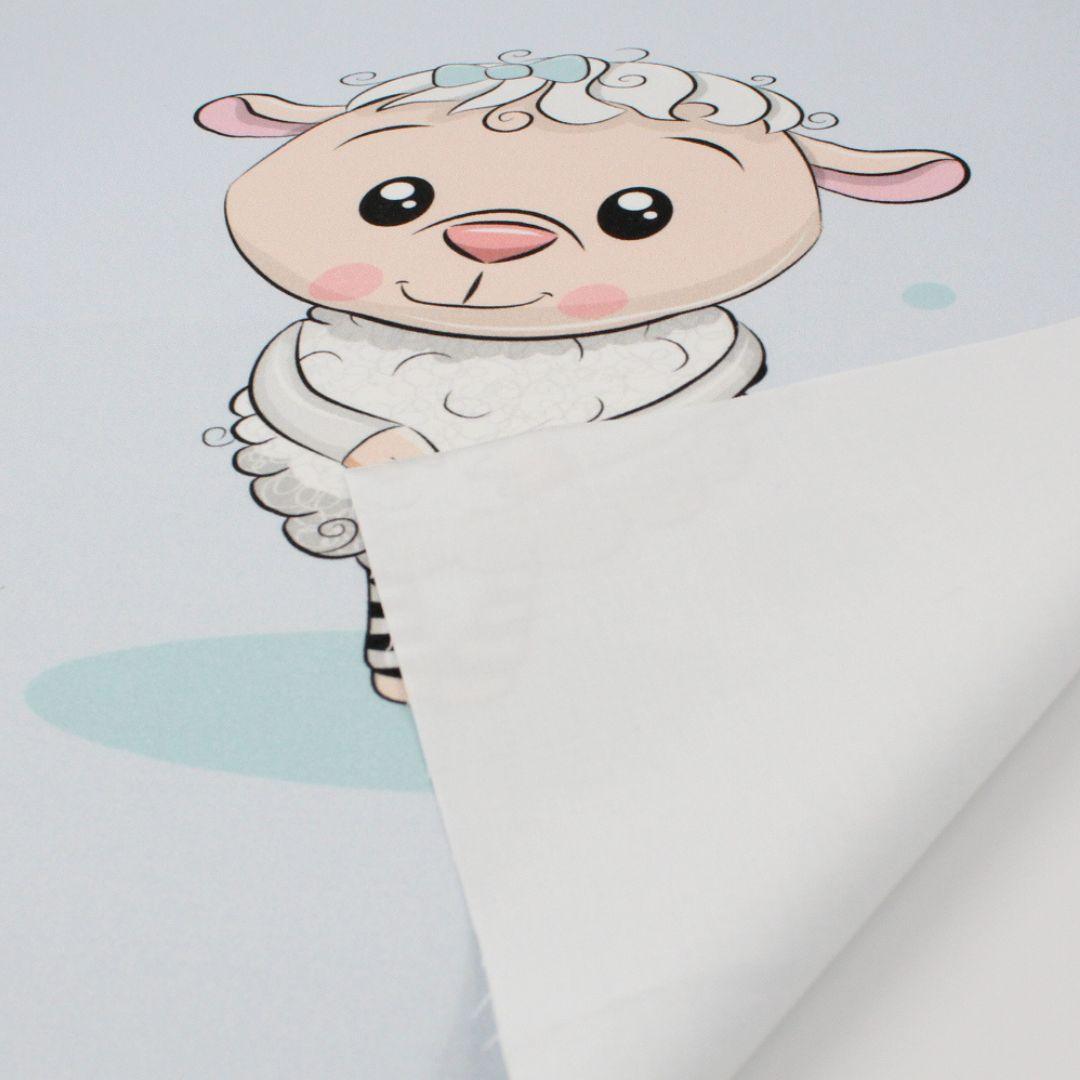 Baumwollstoff Oeko-Tex zertifiziert: Oeko-Tex zertifizierter Baumwollstoff, sicher für Babys und Kinder, in 38x38 cm Größe.