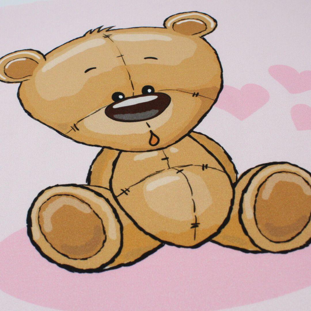 Nahaufnahme von Panel aus Baumwolle mit Bären