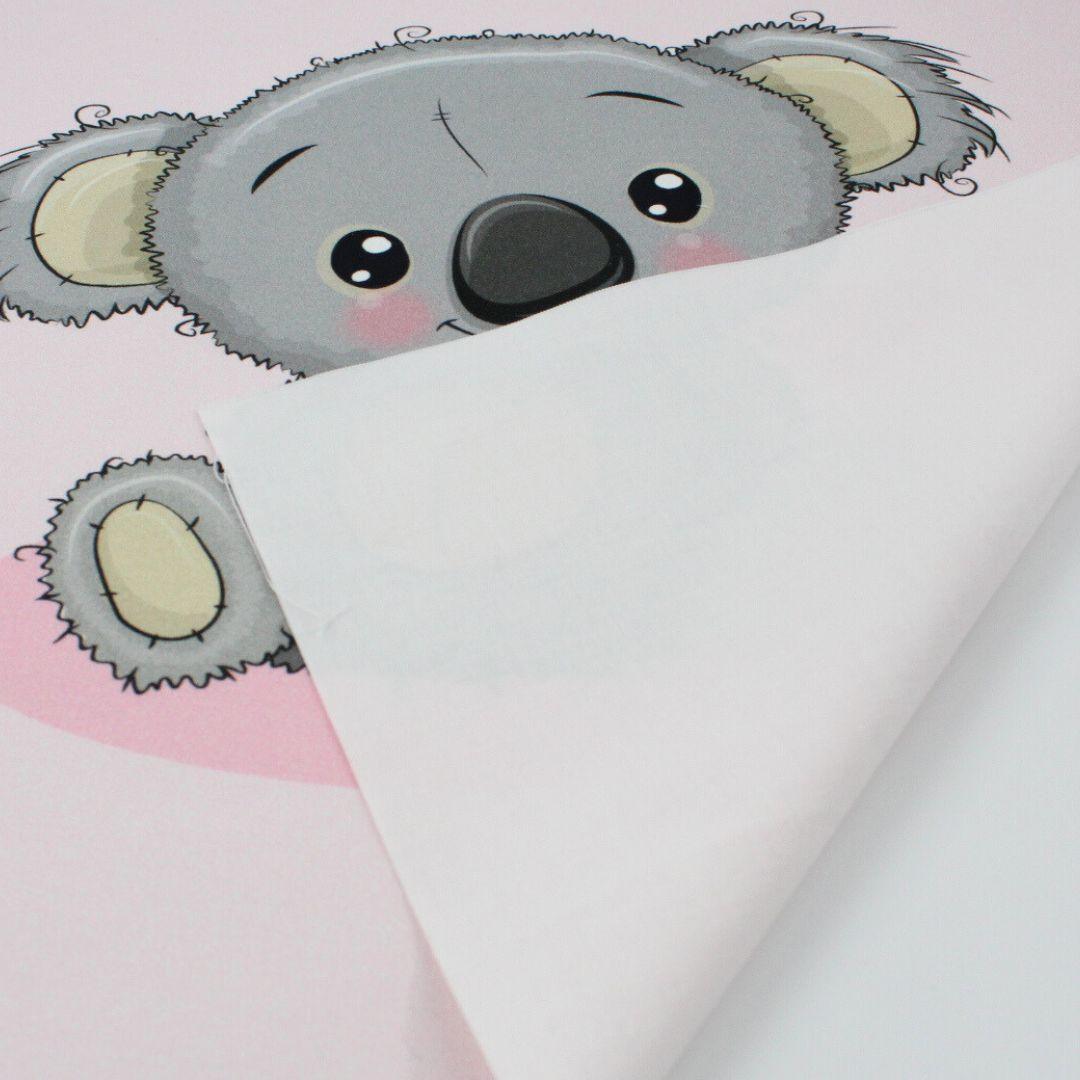 Strukturaufnahme: Weicher Baumwollstoff perfekt für Nähprojekte. Rückseite