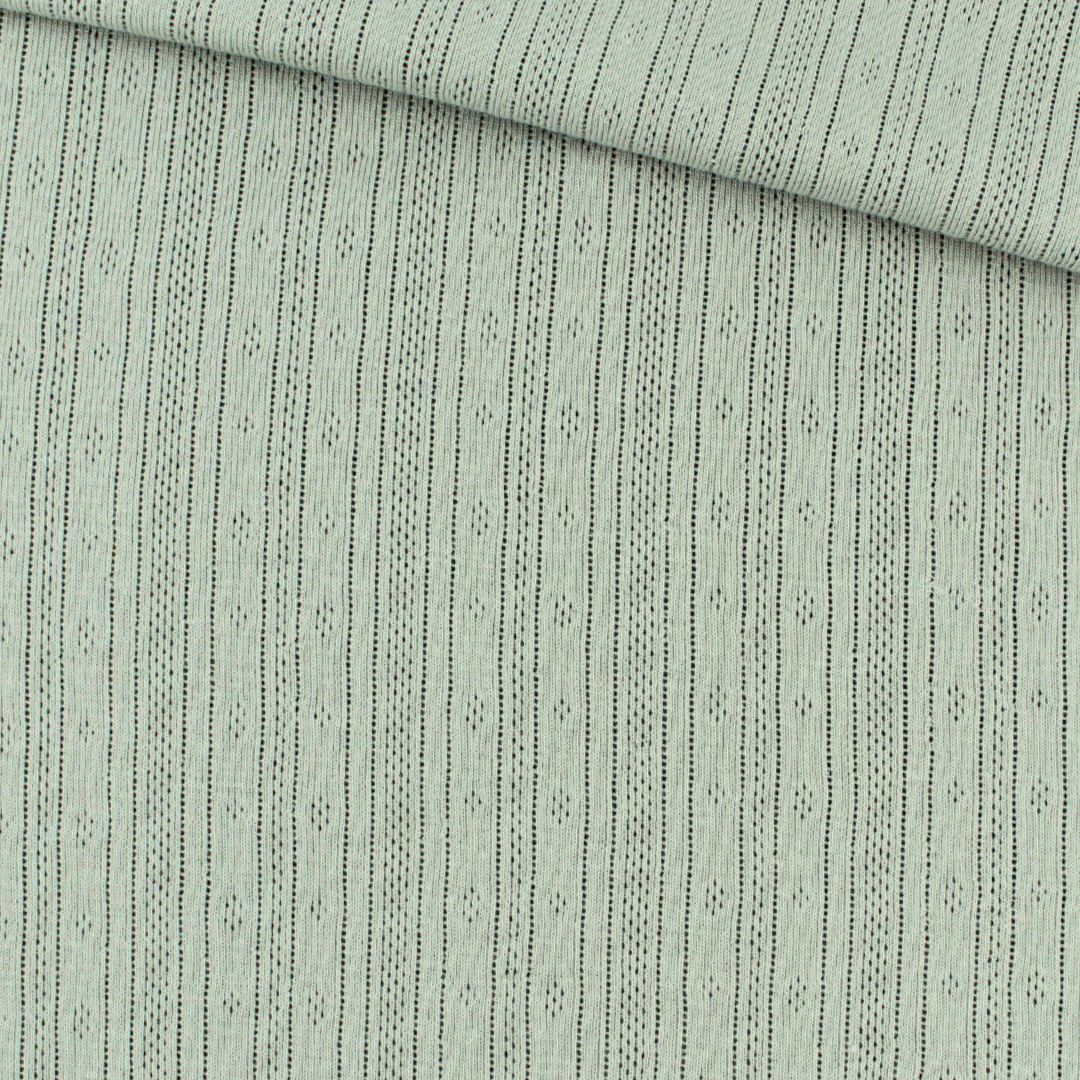 Pointoille Jersey in Grün