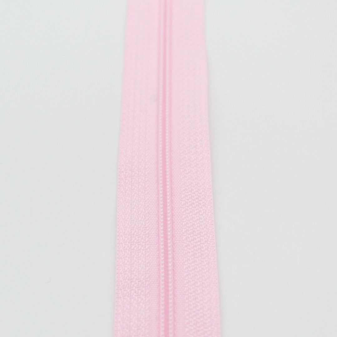 Kunststoff-Spiralreißverschluss 22 cm in Puderrosa