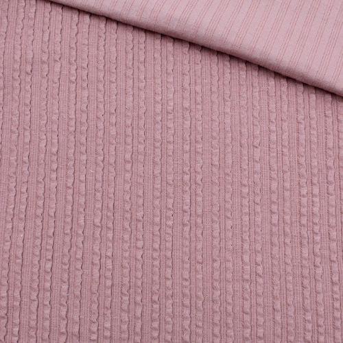 Rib Jacquard Stoff Uni