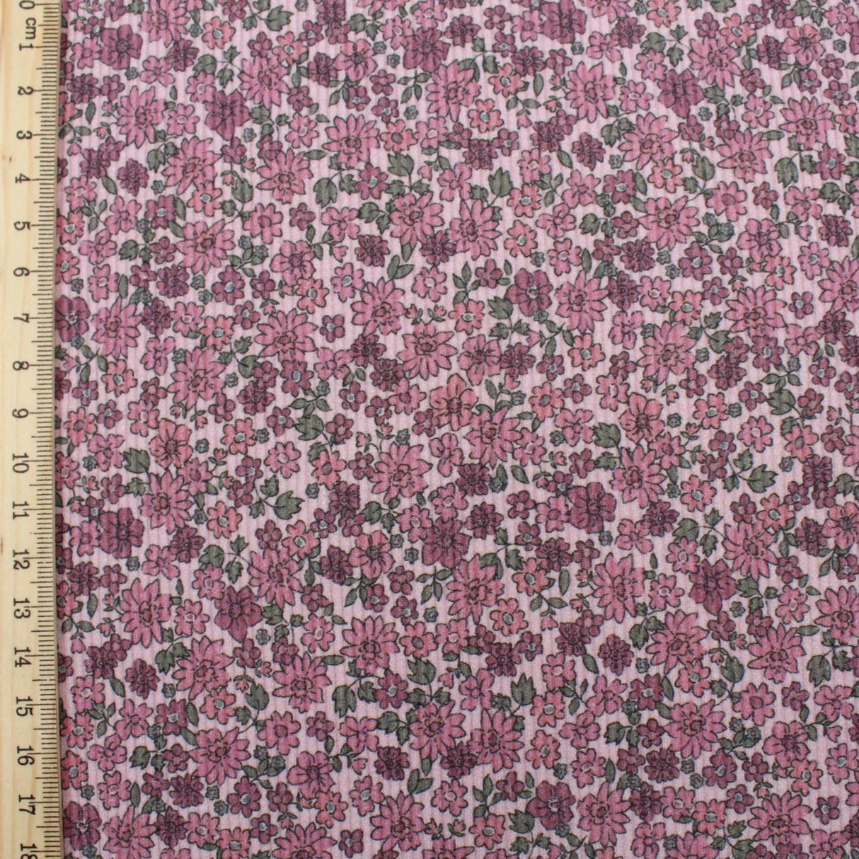 Rippstrick Jersey Kleine Blumen | Soft Rosé