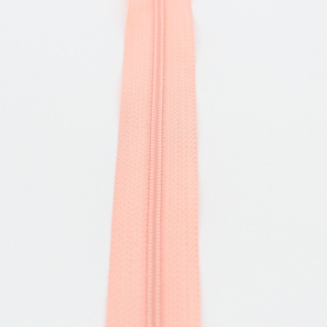 Kunststoff-Spiralreißverschluss in Rosa 22 cm