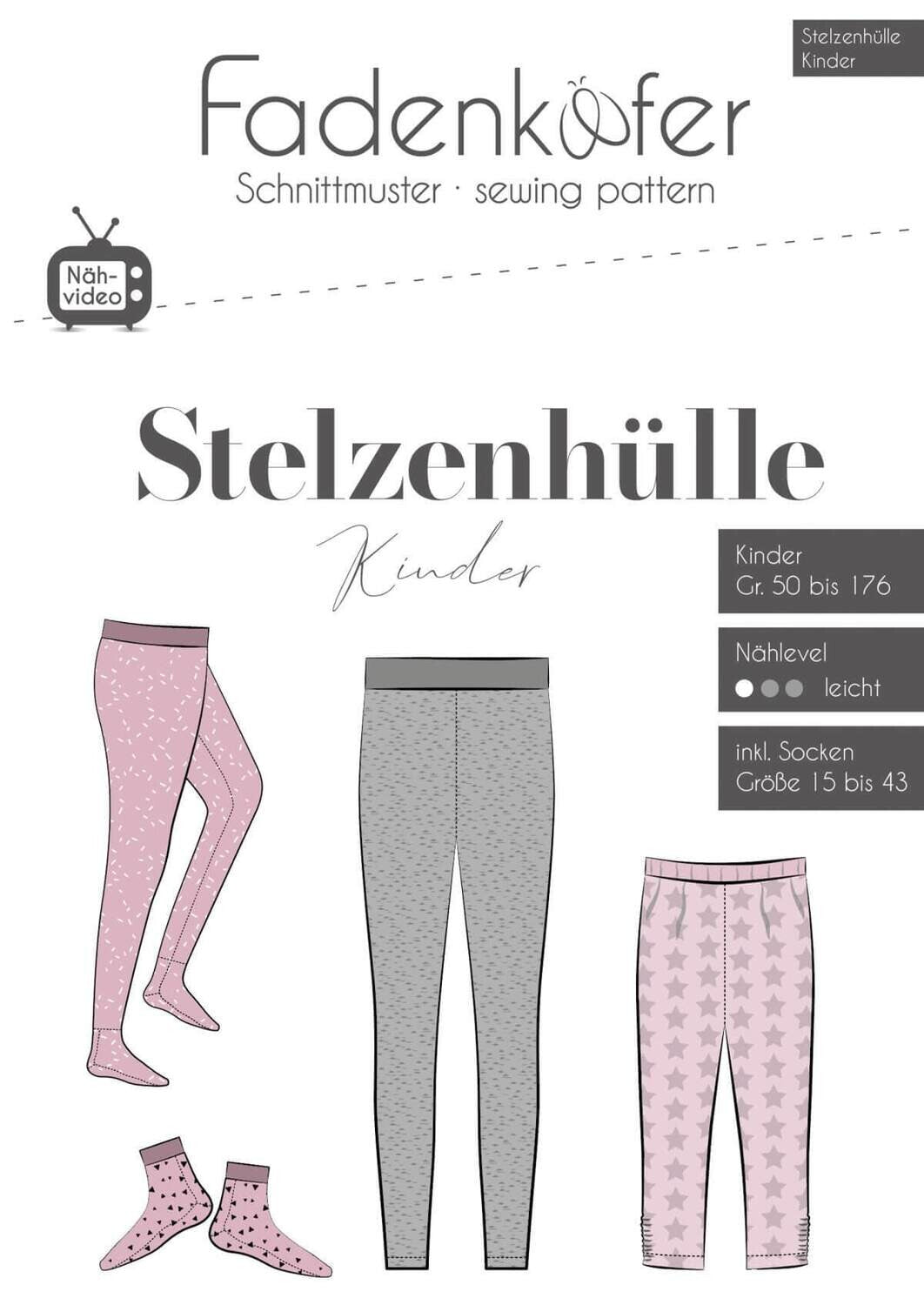 Schnittmuster Stelzenhülle Kinder