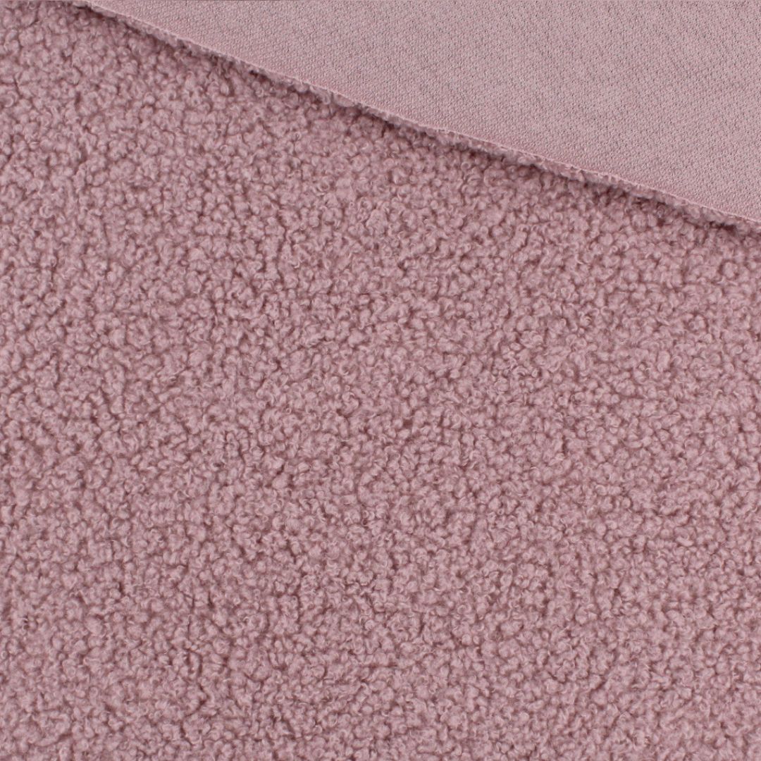 Strick Boucle in Altrosa | Rückseite