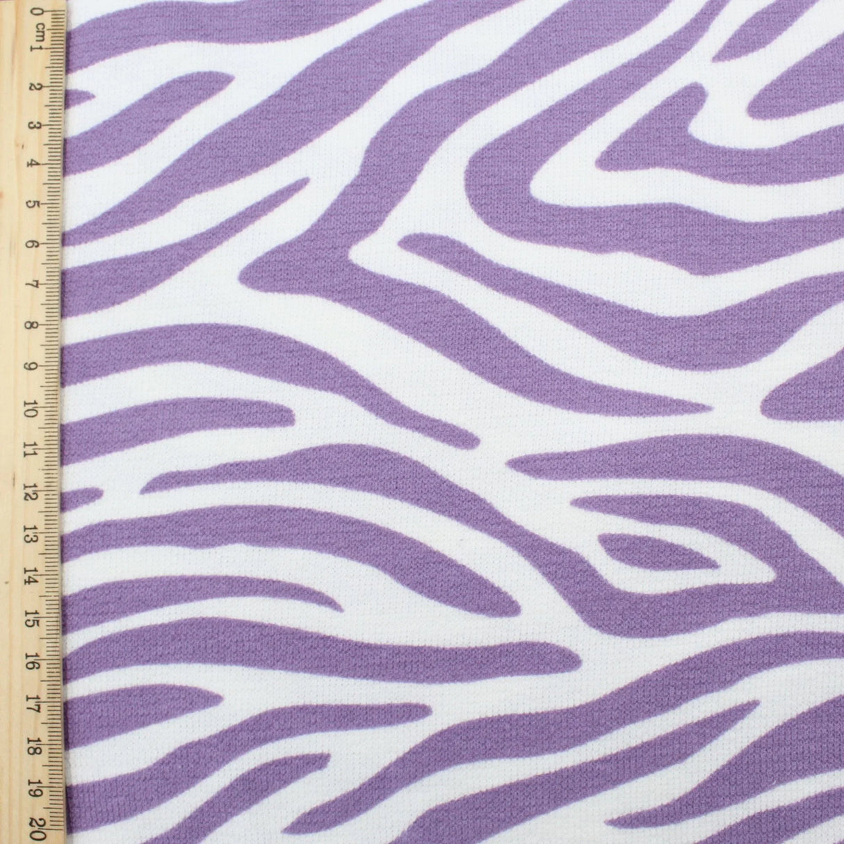 Terry Krepp Stoff Zebra
