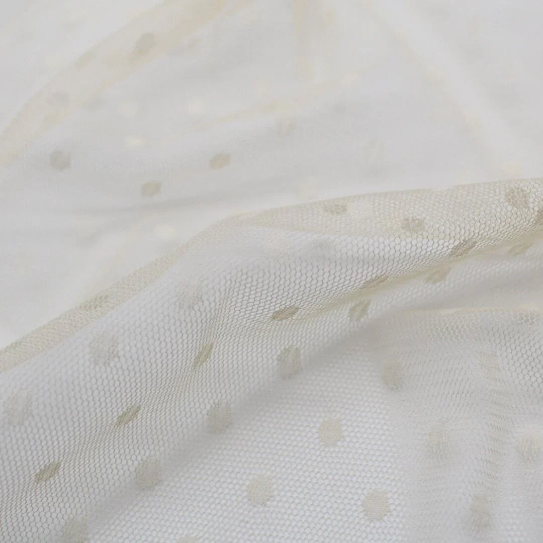 Schöner Tüll mit kleinen Punkten – Perfekt für Ballettkleidung, Partykleider und Dekorationen