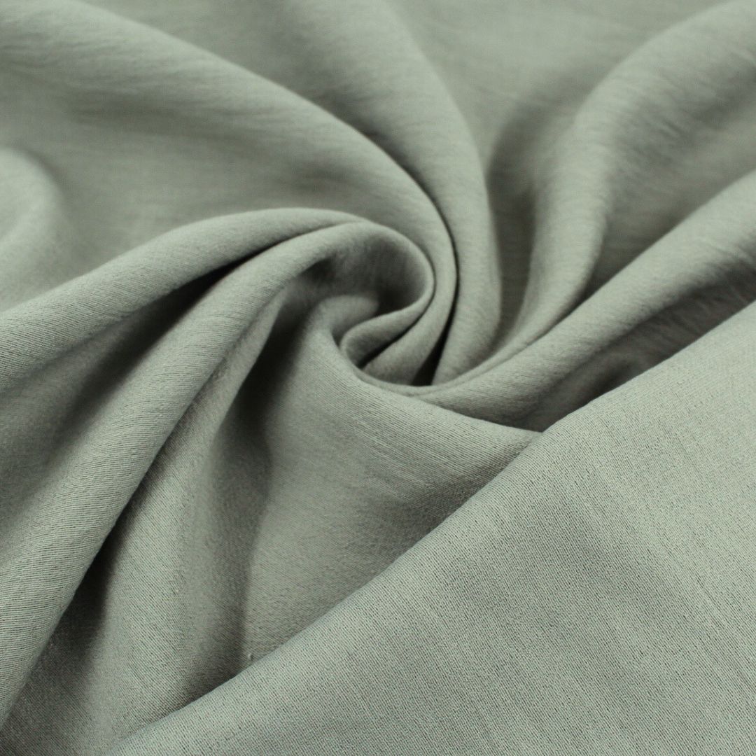 Viskose-Nylon Olivgrün | Leicht und Elegant Rückseite