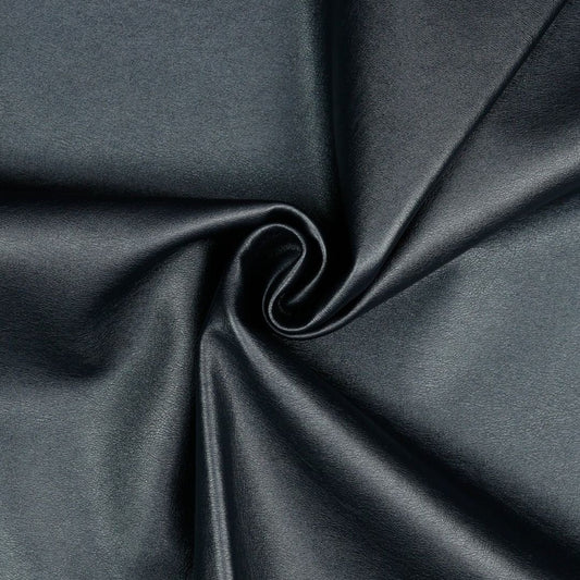 Weiches Kunstleder in Anthrazit Metallic, ideal für Bekleidung, Taschen und DIY-Projekte wie Dekoration und Accessoires.