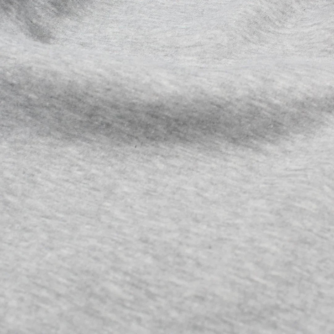 Wintersweat Heavy Jogging Stoff in Grau meliert, ideal für die Herstellung von Hoodies und Loungewear.