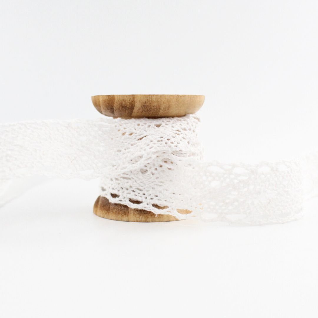 Baumwollspitze | 25 mm - Stofftime