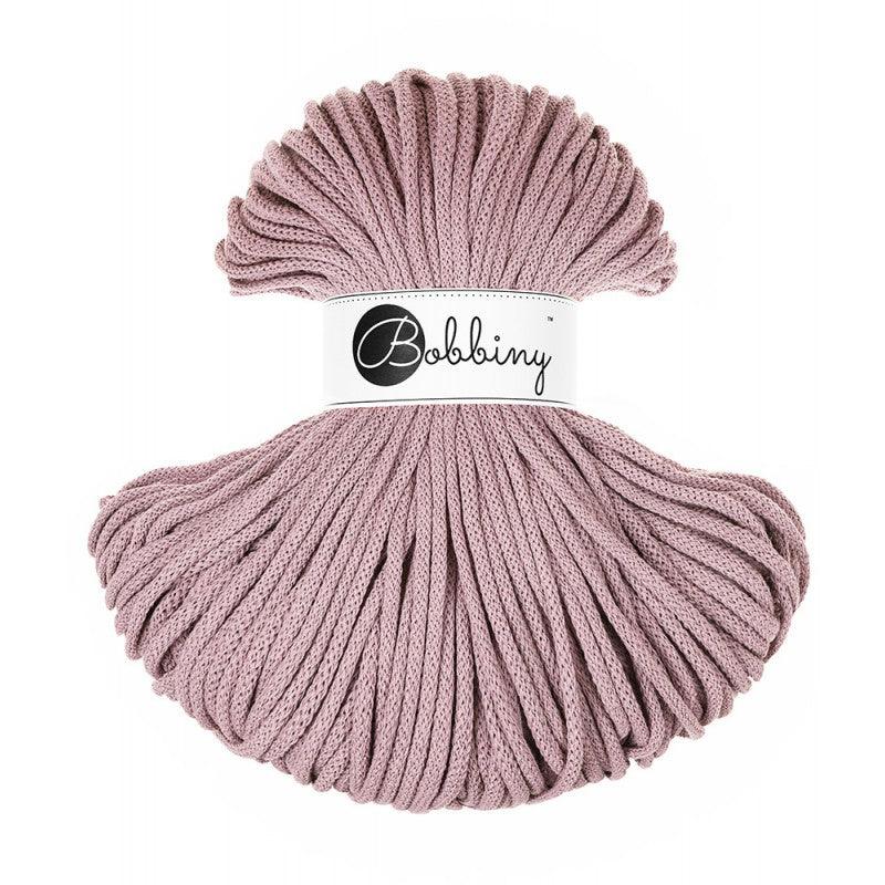 Bobbiny Baumwollkorde 5 mm, 100 Meter in Mauve