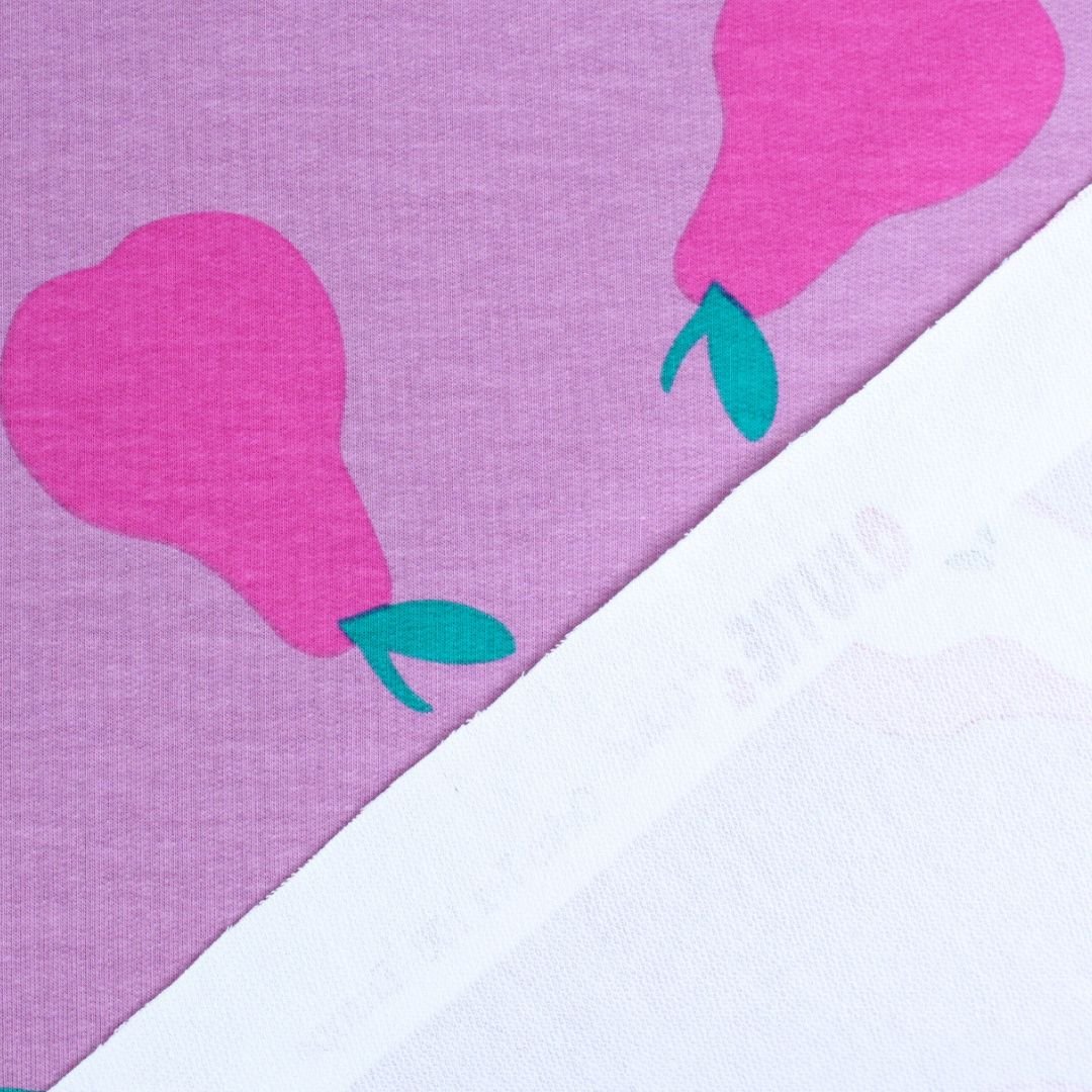 French Terry Birnen | Lila - Stofftime