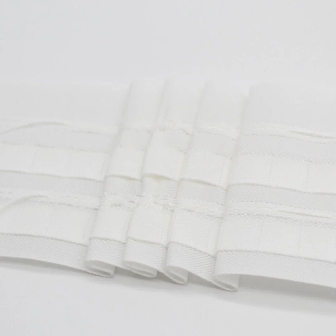 Gardinen Faltenband 70mm Weiß | ab 1 Meter - Stofftime