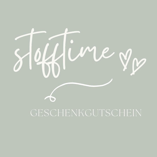 Geschenkgutschein von Stofftime.de - Stofftime