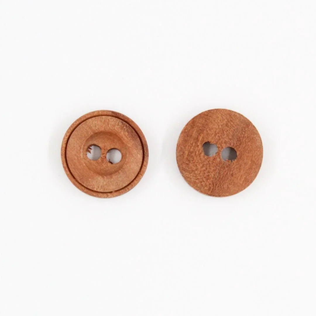 Holzknopf 2 Löcher | 22 mm - Stofftime