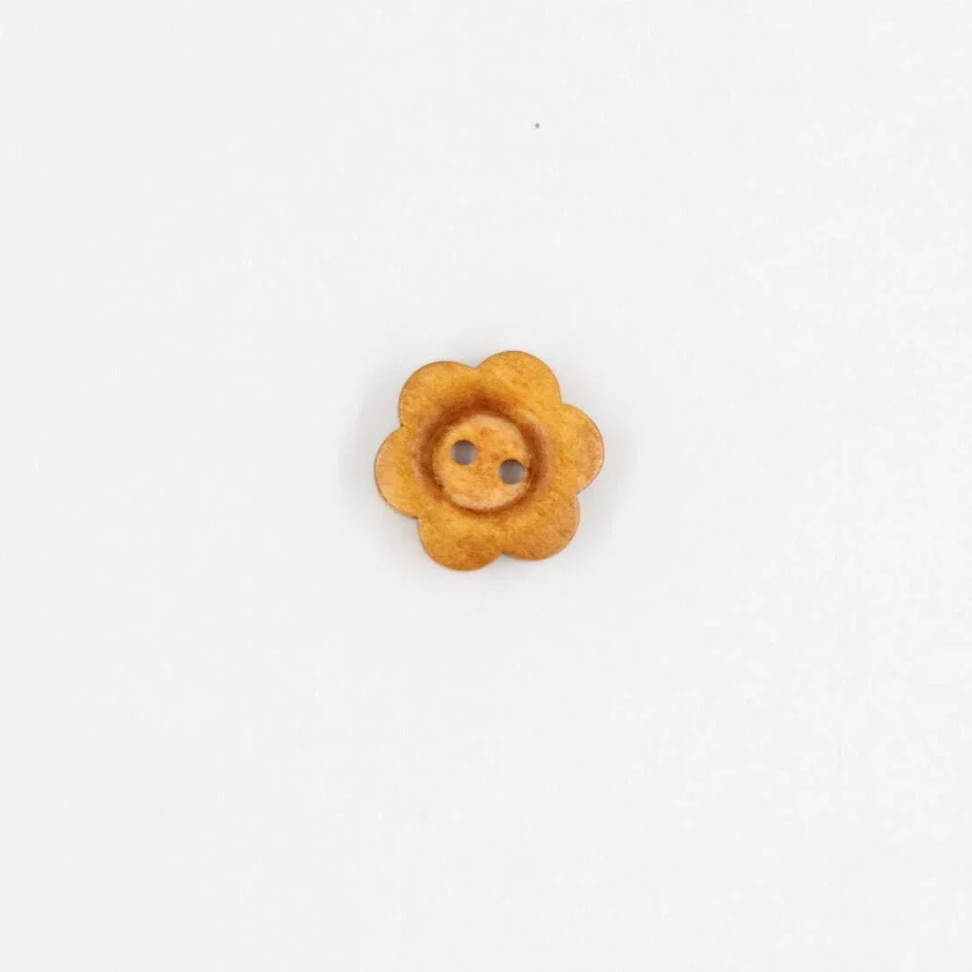 Holzknopf Blume | 1 Stück - Stofftime
